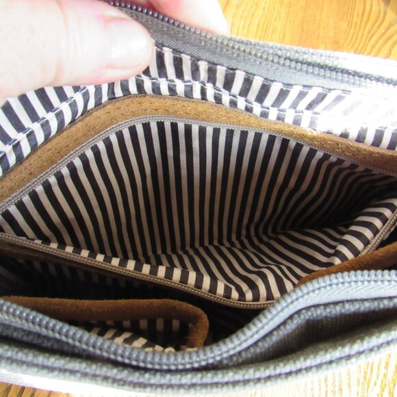 Travelon Grey Canvas Purse - Picture 3 of 6